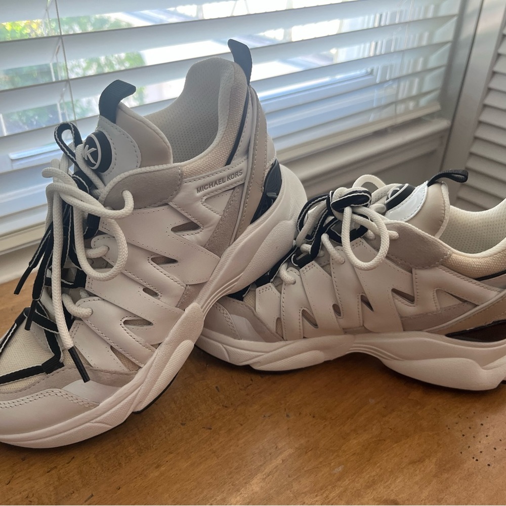 Michael Kors tennis shoes size 7.5 can be athletic or casual shoes. - Picture 3 of 13